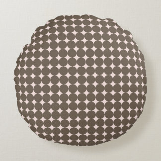 Blush & Olive Modern Dot Woodland Pillow - Round