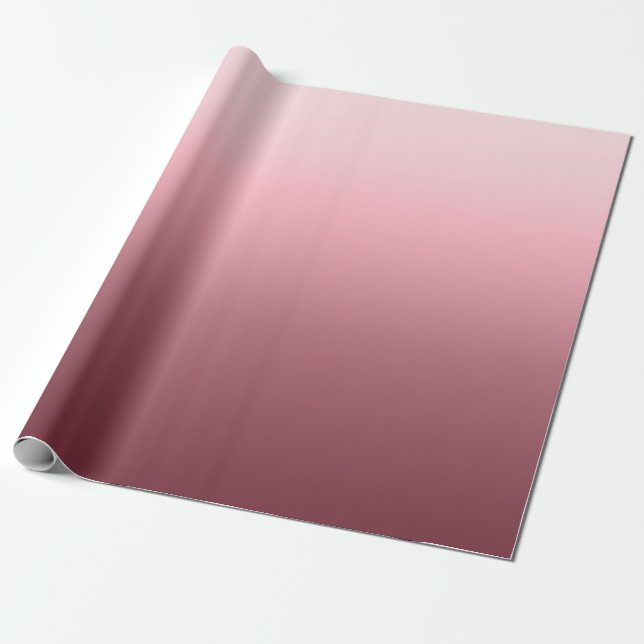 Blush Ombre Wrapping Paper (Unrolled)