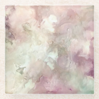 Blush or Rose’ Glass Coaster