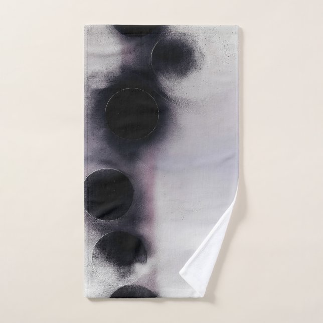 Blush Orbit Abstract Hand Towel (Hand Towel)
