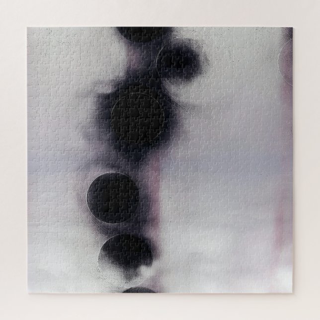 Blush Orbit Abstract Jigsaw Puzzle (Vertical)