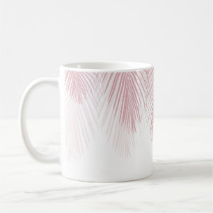 Blush Palm Leaves Finesse 2 #tropical #art Coffee Mug
