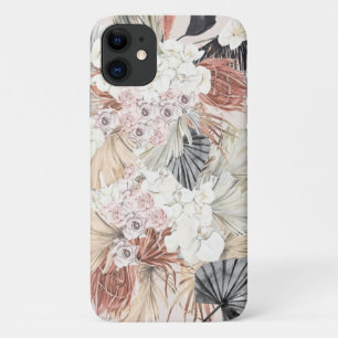 Blush Pampas Grass Floral Tropical Jungle iPhone 11 Case
