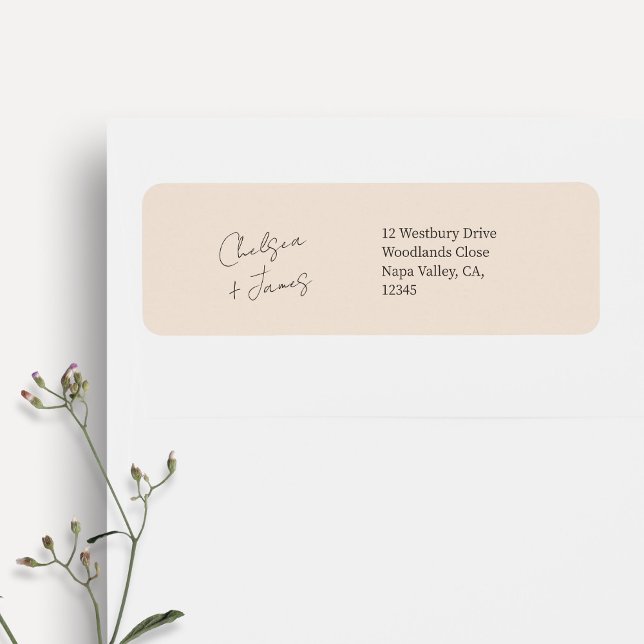 Blush Peach | Script Welcome Wedding Address (Creator Uploaded)