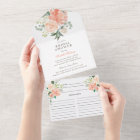 Blush Peach Spring Floral Bridal Shower and Recipe