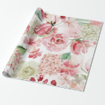 Blush & Peach Watercolor Floral Pattern Wedding Wrapping Paper<br><div class="desc">Peach Watercolor Floral Pattern Trendy and Chic Blush Pink Flowers Wedding or any Special Occasion Gift Wrap

* See my shop to see the entire collection!</div>