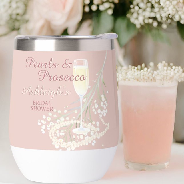 Blush Pearls & Prosecco Bridal Shower Bride Gift (Creator Uploaded)