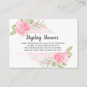 Blush Peonies Display Shower Enclosure Card