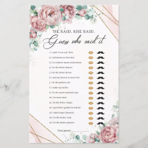 Blush peonies eucalyptus gold He said She said