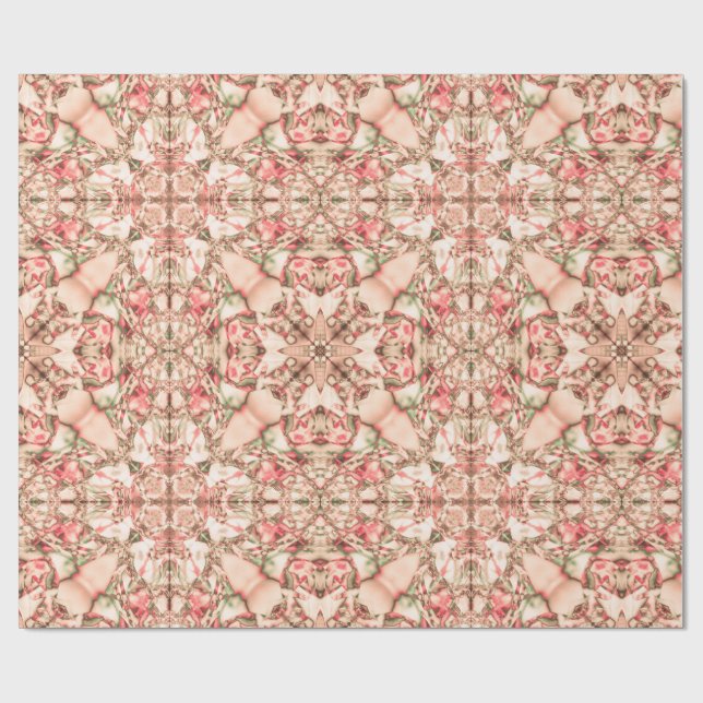 Blush Petal Lattice Wrapping Paper (Flat)