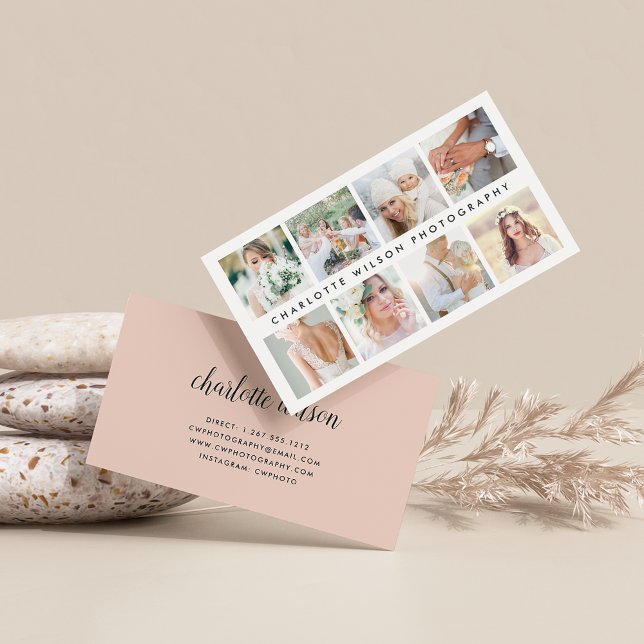 Blush Photo Collage | Photographer Business Card (Creator Uploaded)