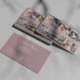 Blush Photo Collage Photographer/photography Business Card