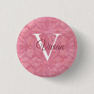 Blush Pink 3 Cm Round Badge