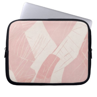 Blush Pink Abstract Batik Laptop Sleeve
