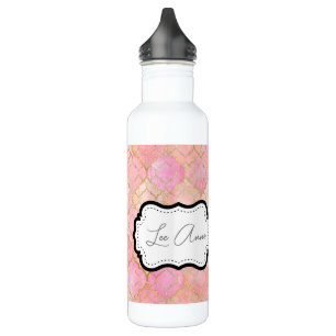 Blush Pink Abstract Pattern 710 Ml Water Bottle