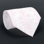 Blush Pink Acanthus Floral Damask Wedding Neck Tie<br><div class="desc">A blush pink wedding neck tie featuring a blush pink acanthus leaf pattern against a pure white background. Makes a great groom and groomsmen wedding neck tie.</div>