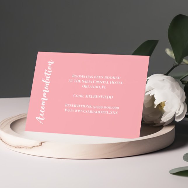Blush Pink Accommodation Enclosure Card (Creator Uploaded)