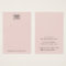 Blush pink add logo necklace earring display card