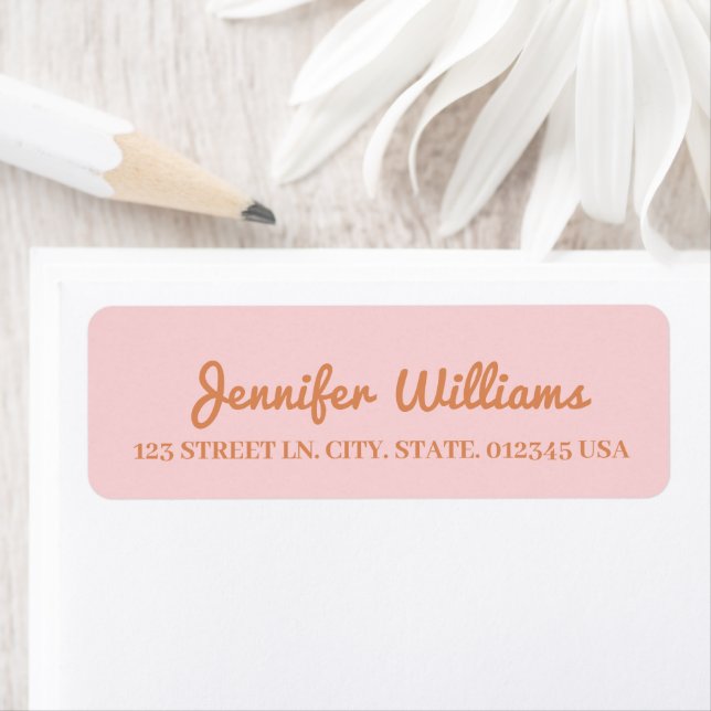 Blush Pink Address Label (Insitu)