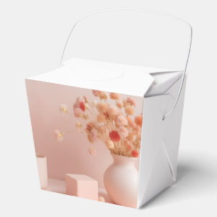 Blush Pink Aesthetic Mug - Boho Dried Flowers Mug Favour Box