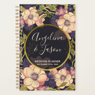 Blush Pink And Black Wedding Planner