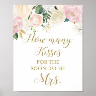 Blush Pink and Gold Bridal Shower Sign