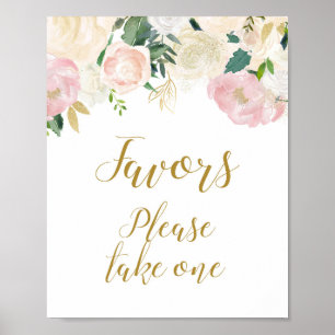 Blush Pink and Gold Bridal Shower Sign