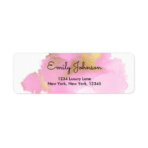 Blush Pink and Gold Foil Wash Girly