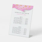 Blush Pink And Gold Glitter Biz Service Menu