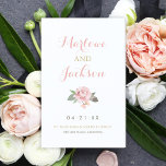 Blush Pink and Gold Peony Flower Wedding Programs<br><div class="desc">This elegant wedding ceremony design features a pink peony flower with rustic bird feather accent. Personalize the stylish pink script text and other text with your preferred wording. Soft color scheme includes shades of pink,  green,  gray,  and gold. Perfect for a spring or summer event.</div>