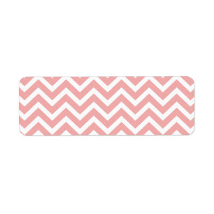 Blush Pink and White Chevron Zig Zag