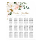 Blush Pink and White Floral Wedding Seating Chart