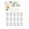 Blush Pink and White Floral Wedding Seating Chart