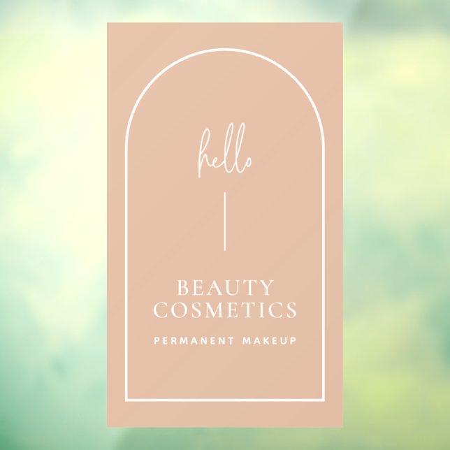 Blush Pink Arch Hello Business Welcome Sign  (Sheet 3)