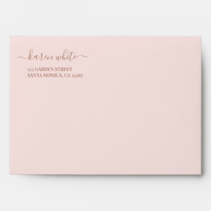 Blush pink Baby Shower Girl Envelope