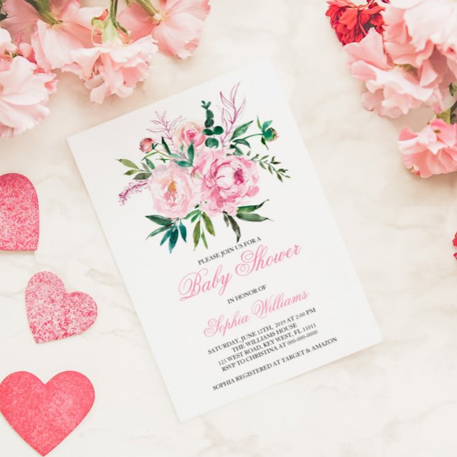 Blush Pink Baby Shower Invitation (Creator Uploaded)