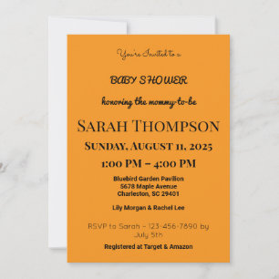 Blush Pink Baby Shower Invitation for a Boy