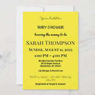 Blush Pink Baby Shower Invitation for a Boy