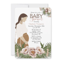 Blush Pink Baby Shower Watercolor Floral