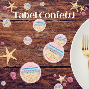 Blush Pink  Beach Wedding 2 Hearts  Confetti