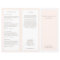 Blush Pink Beauty Hair Salon Spa TriFold Brochure
