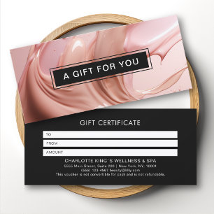 Blush Pink Beauty Salon Gift Certificate