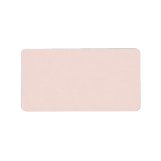 Blush pink blank plain solid colour labels