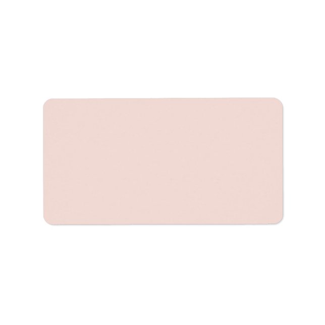 Blush pink blank plain solid colour labels (Front)