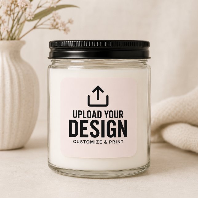 Blush Pink Blank Small Business Label Sticker (Creator Uploaded)