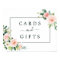 Blush Pink Bloom Wedding Cards and Gifts Sign