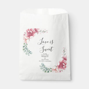 Blush Pink Bloom Wedding Favour Bags