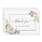 Blush Pink Bloom Wedding Thank You Card