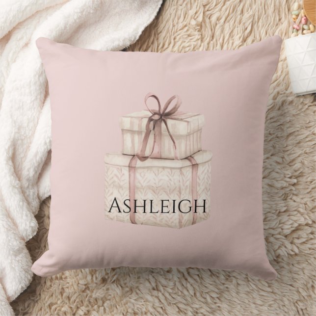 Blush Pink Boho Gifts Cushion (Blanket)