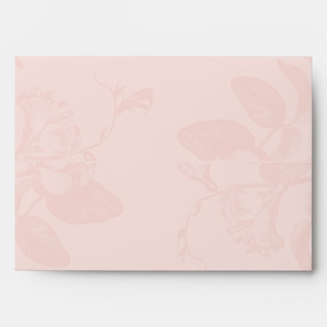 Blush Pink Botanical Envelope (Front)